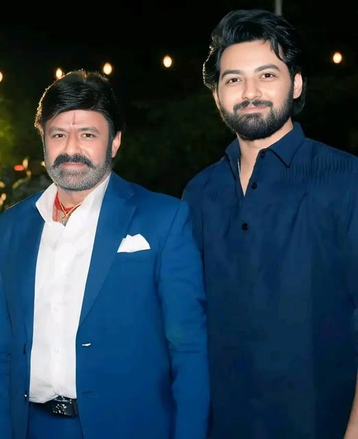 Mokshagna Teja with his Father