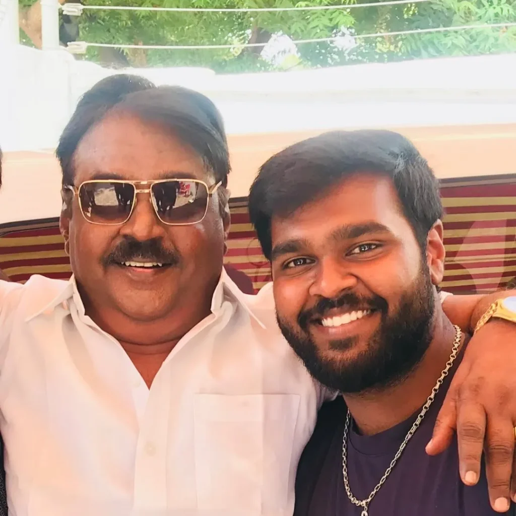 Shanmuga Pandian with his Father