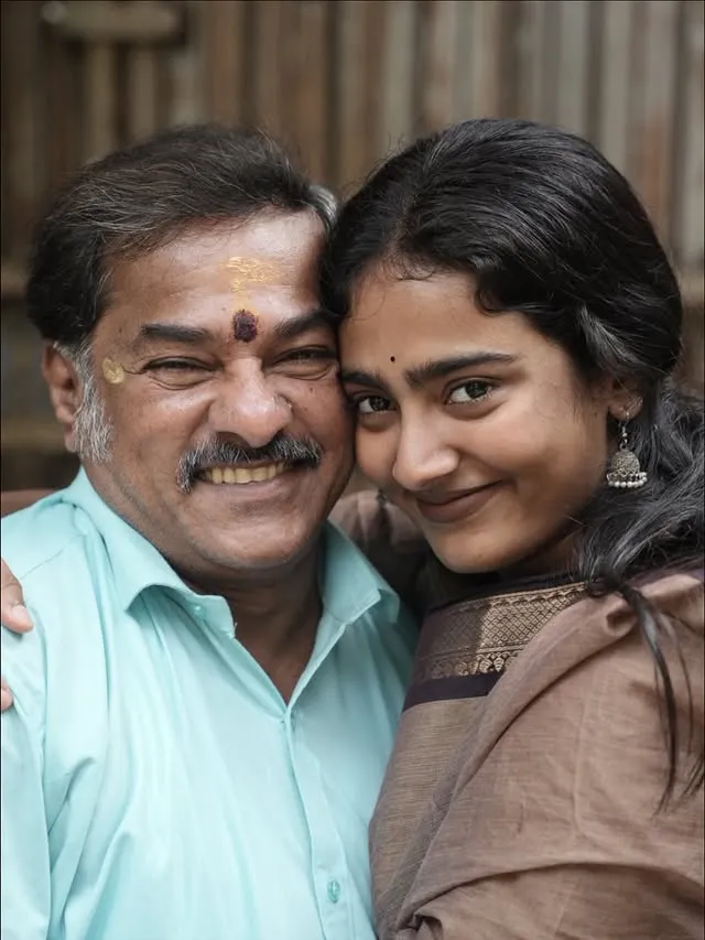 Yogalakshmi with Father
