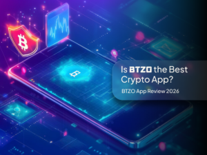 BTZO app review 2026 showing crypto trading interface and features