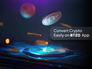 BTZO app crypto convert feature for quick asset exchange